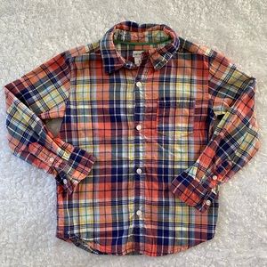 🌷 5 for $10 🌟ships free over$25 Boys plaid button down